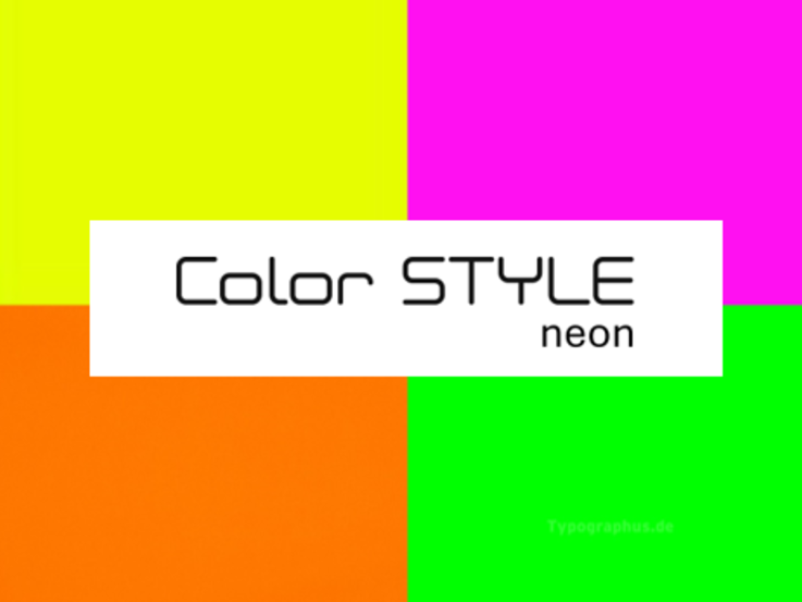 Produktvorschau Color Style Neon | © EP