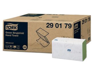 Karton Tork Business Falthandtuch ZZ grün