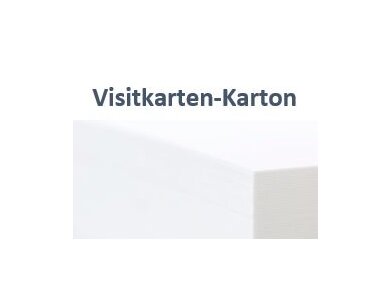 Visitkartenkarton | © EP