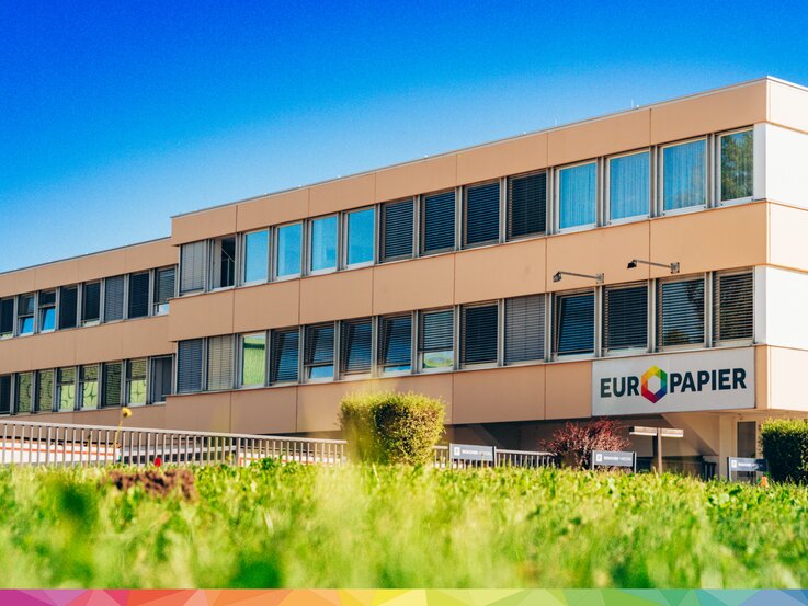 Europapier Gebäude außen