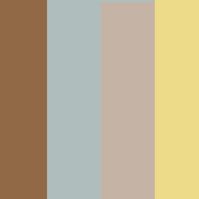 Farben von links nach rechts: schwarz, dunkelgrau, hellbraun, dunkelbraun, grau, graubraun, geld, rosa, hellgrün, dunkelgrün