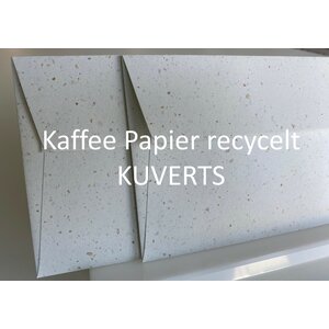 Kaffee Papier recycelt Kuverts