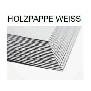 Holzpappe weiss